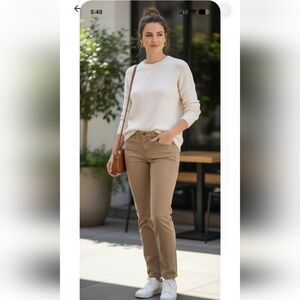 LRL Lauren Ralph Lauren Women's Modern Straight Cropped Pants Sz 8